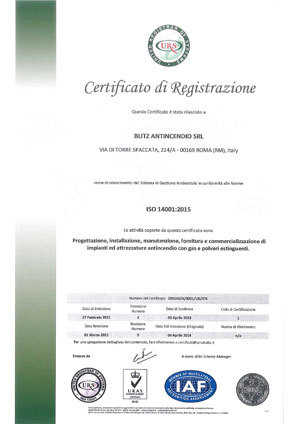 Certificazione ISO 14001